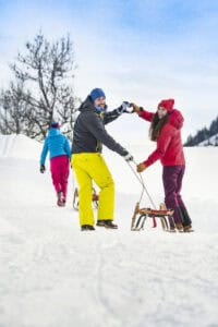 Ferienhaus Andreas liebt Rodeln